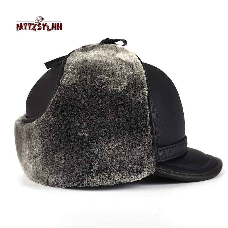 2018 мужская куртка-бомбер шапка ушанка зимняя ухо защита теплый и прочная