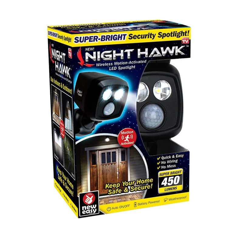 Новинка 2018 светодиодный светильник Night Hawk беспроводной спортивный с датчиком