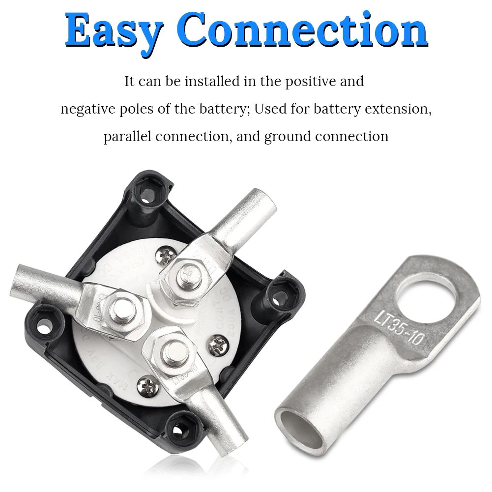 Выключатель отключения автомобильного аккумулятора 1 шт. отключение зажима