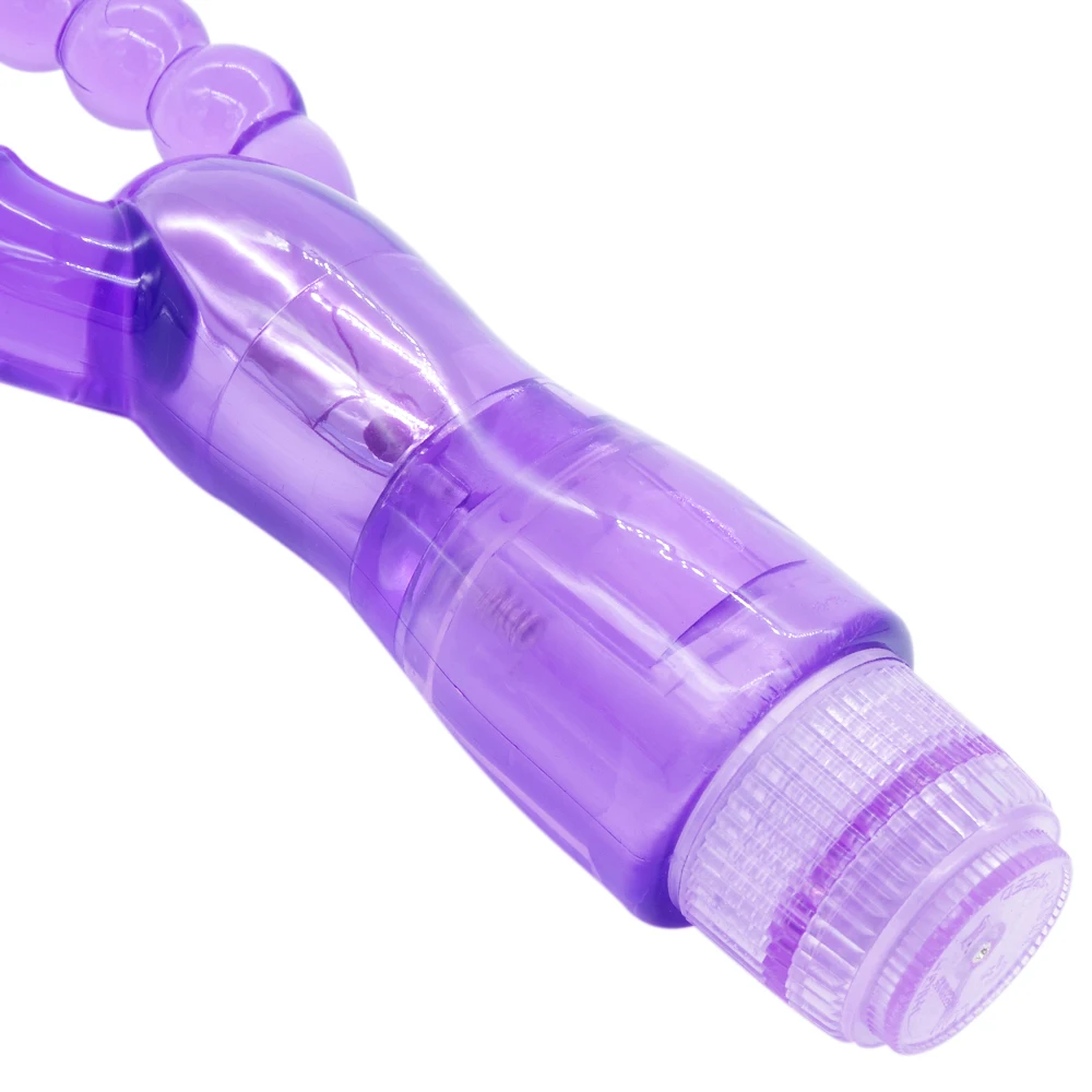 Двойной фаллоимитатор DOMI вибратор с текстурированным валом женские секс товары