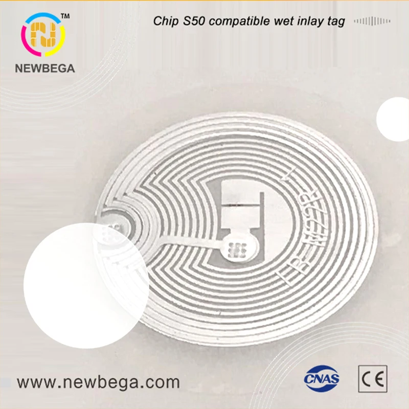 10 шт. NFC чип M1 S50 совместимый стикер влажная инкрустация диаметр 29 мм 13 56 МГц RFID