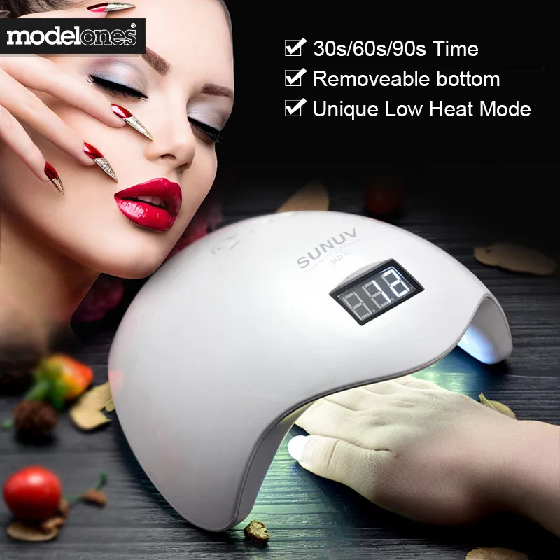 Modelones SUN5 48 Вт УФ-лампа Сушилка для гель-лака дизайн ногтей Лечение светодиодные