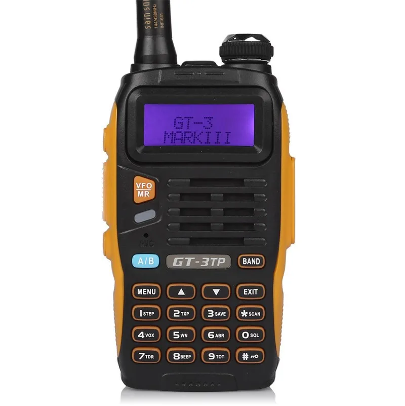Двухсторонняя рация 2x Baofeng GT-3TP MarkIII VHF/UHF+ 2x спикера+ 1x кабель 1/4/8W FM