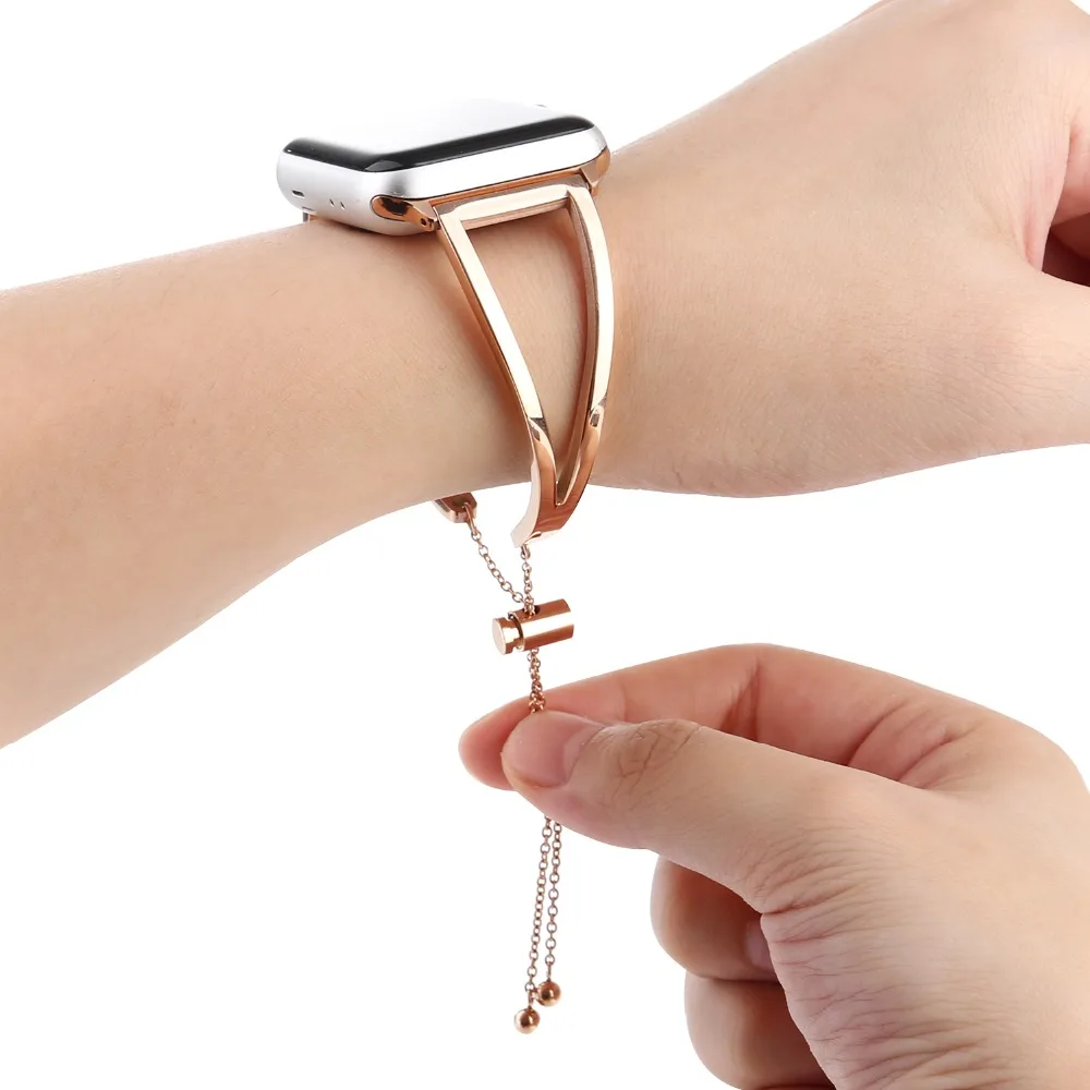 2018 Newest Released Vintage Classy Stainless Steel strap for Apple Watch Band series 4 3 2 1 stainless steel band women | Электроника