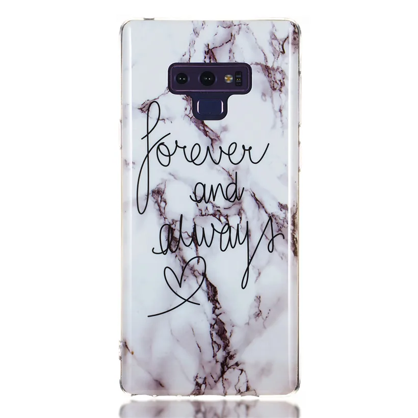 HEMASOLY Marble Case For Samsung Galaxy Note 9 Silicone Luxury Pattern Soft TPU Back Cover |