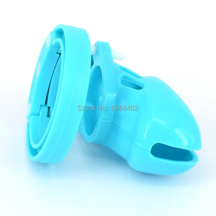 Секс игрушки синий мягкий силиконовый Пояс верности для мужчин клетка на член