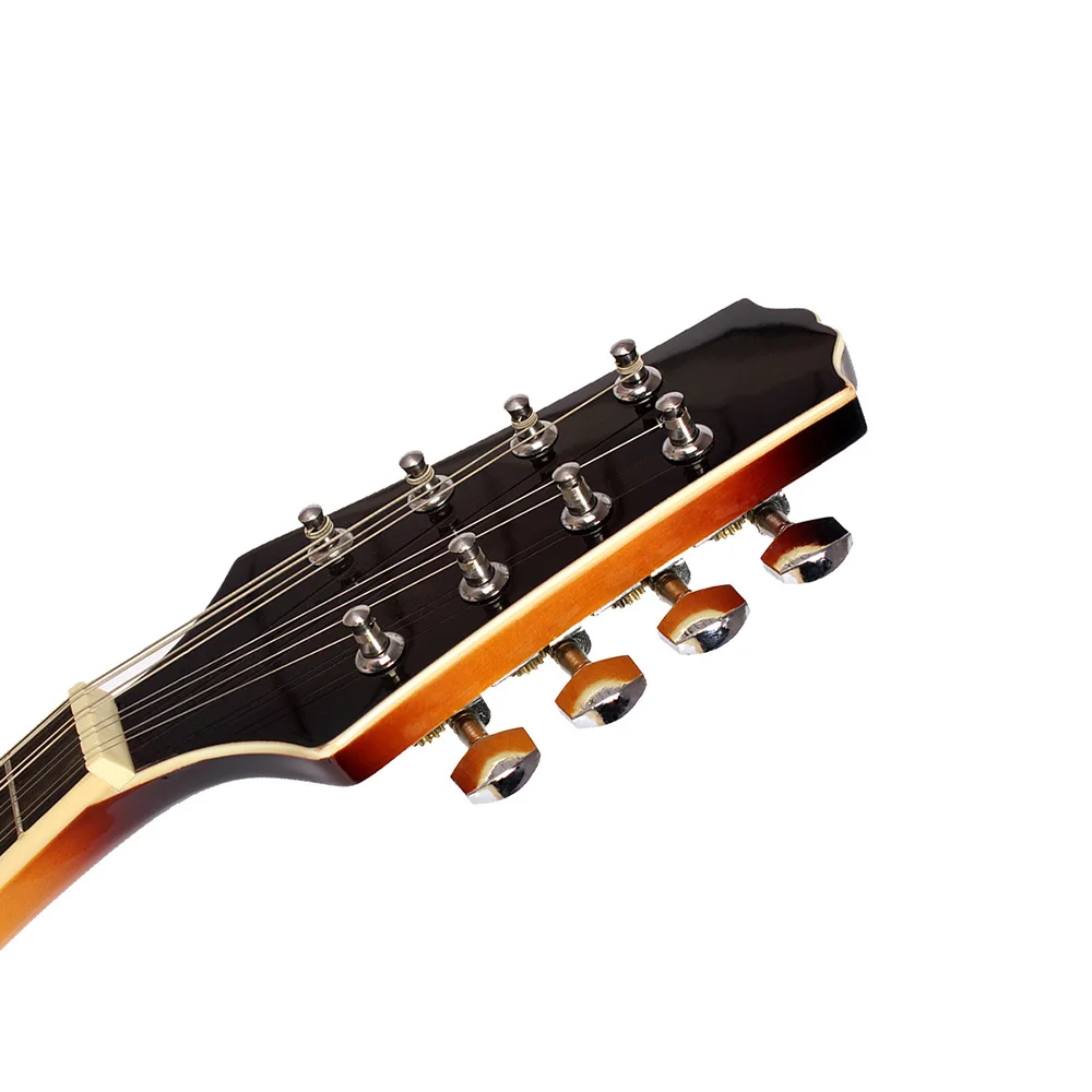Мандолиновый музыкальный инструмент Sunburst из 8 струн мандолина липы со стальной