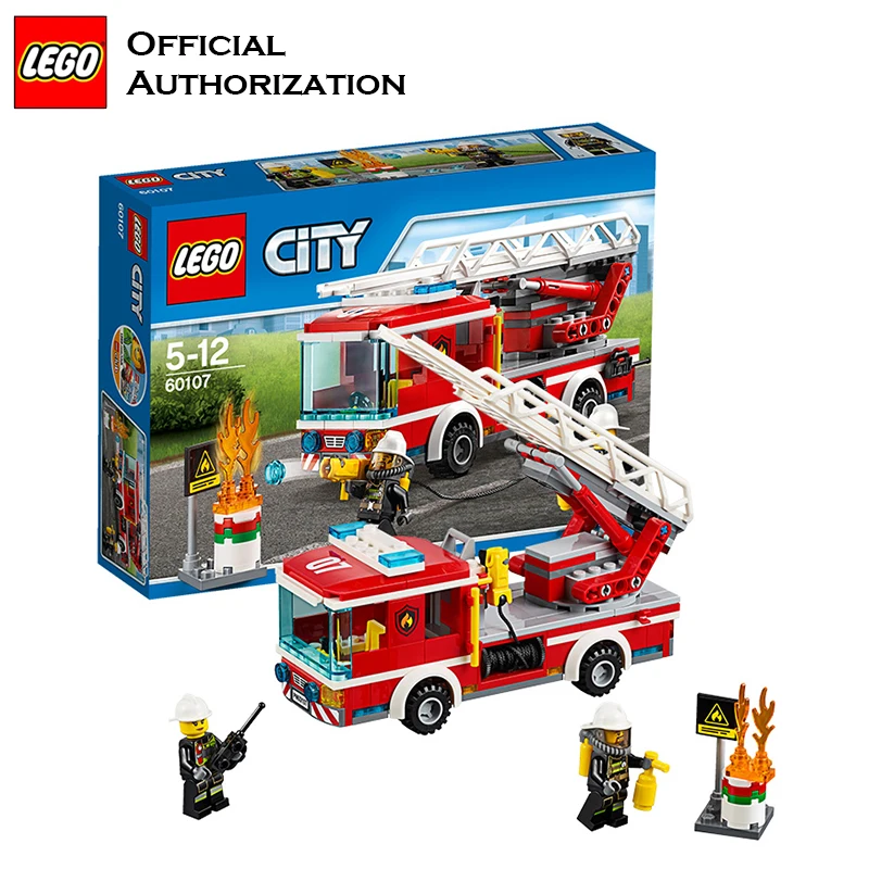 Оригинальные строительные блоки игрушка Пожарник серии город совместимое