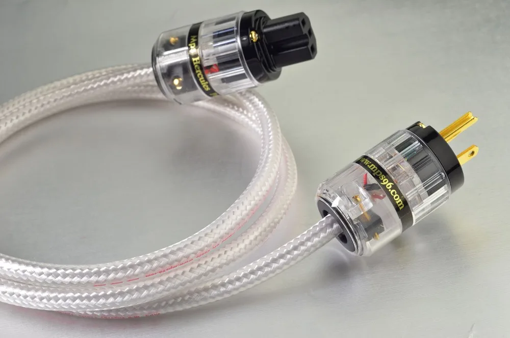 MPS M 8AC HiFi 99.9997% OFC + посеребренный 24k позолоченный 3 контактный кабель питания