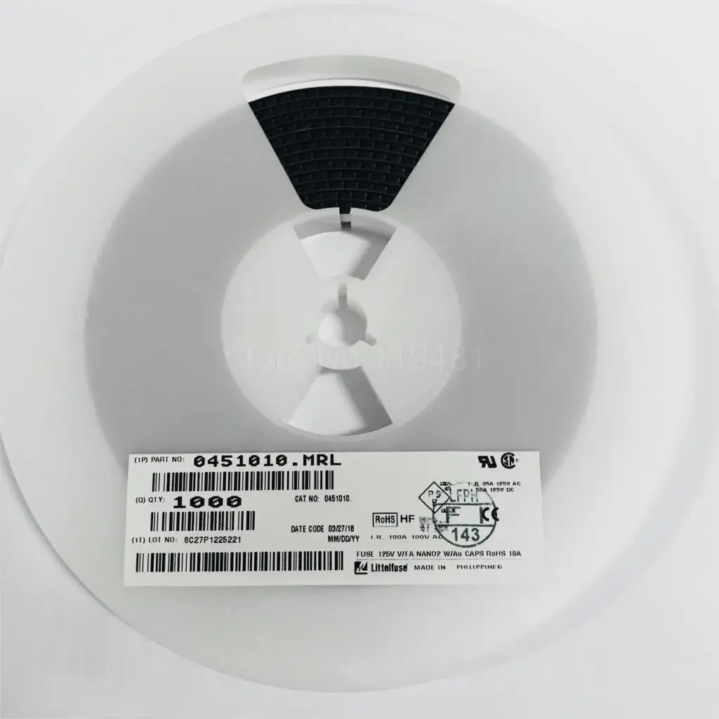 LF оригинальные SMD предохранители 1808 10A золотой штифт LF10A одноразовые A016|smd fuse|fuse