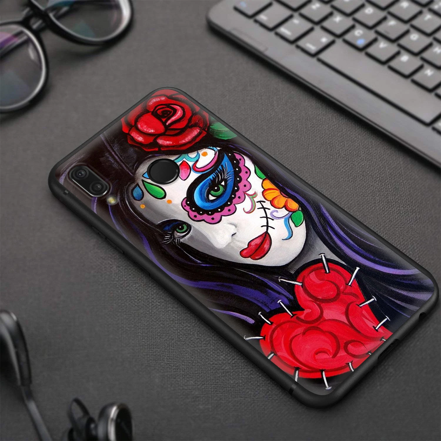 Lavaza мексиканский череп Девушка чехол для Huawei P8 P9 P10 P20 P30 Y6 Y7 Y9 Lite Pro P Smart Nova 2i 3i мини