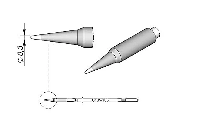 

Испанский JBC C105-126 101 103 106 107 железная головка C105 Железный сердечник