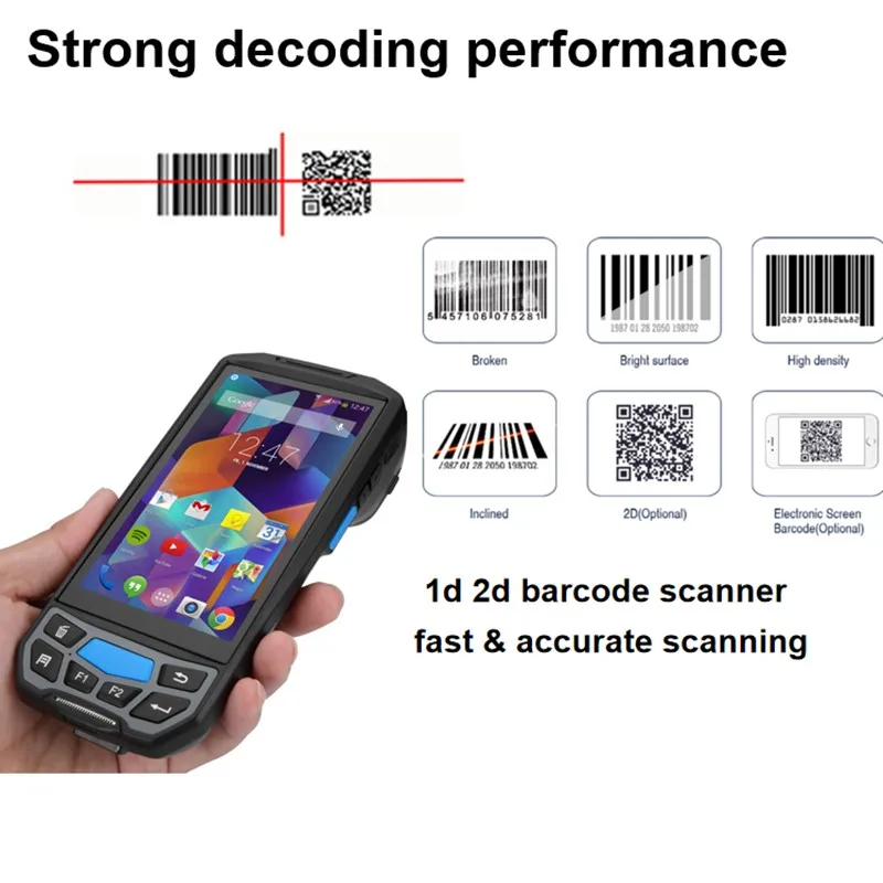 Склад логистика PDA 4G беспроводной qr код сканер сборщик данных Android штрих кодов