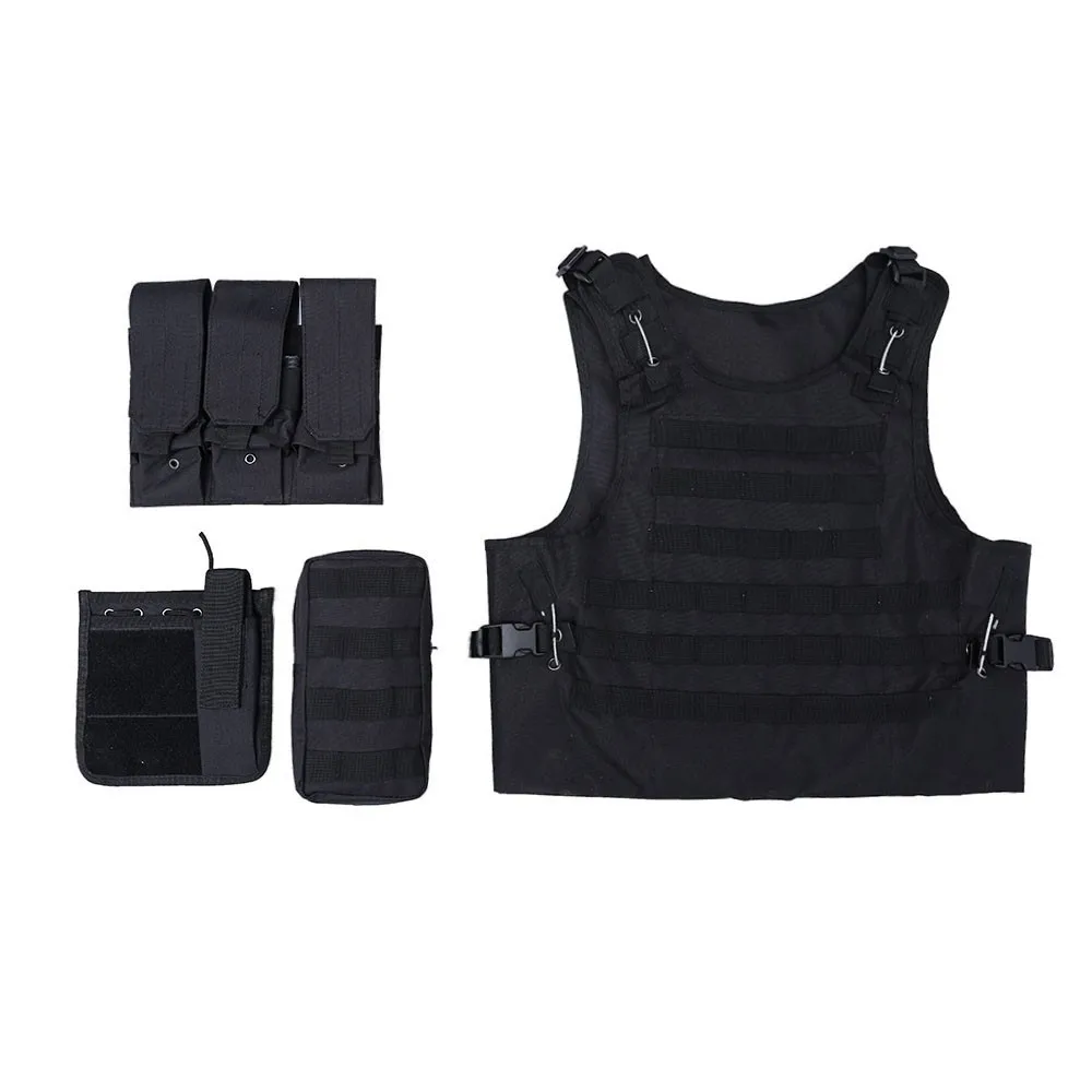 Многофункциональный тактический жилет амфибия Molle Plate Carrier Черный Боевой Военный