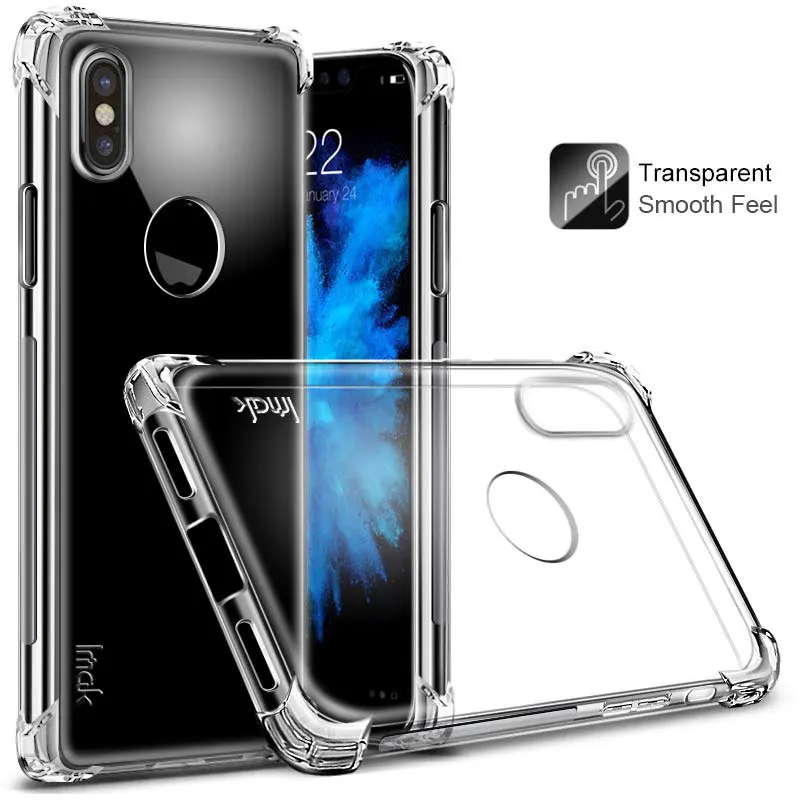 Чехол IMAK Airbag ДЛЯ IPhone X ударопрочный Ударопрочный Мягкий силиконовый чехол из ТПУ