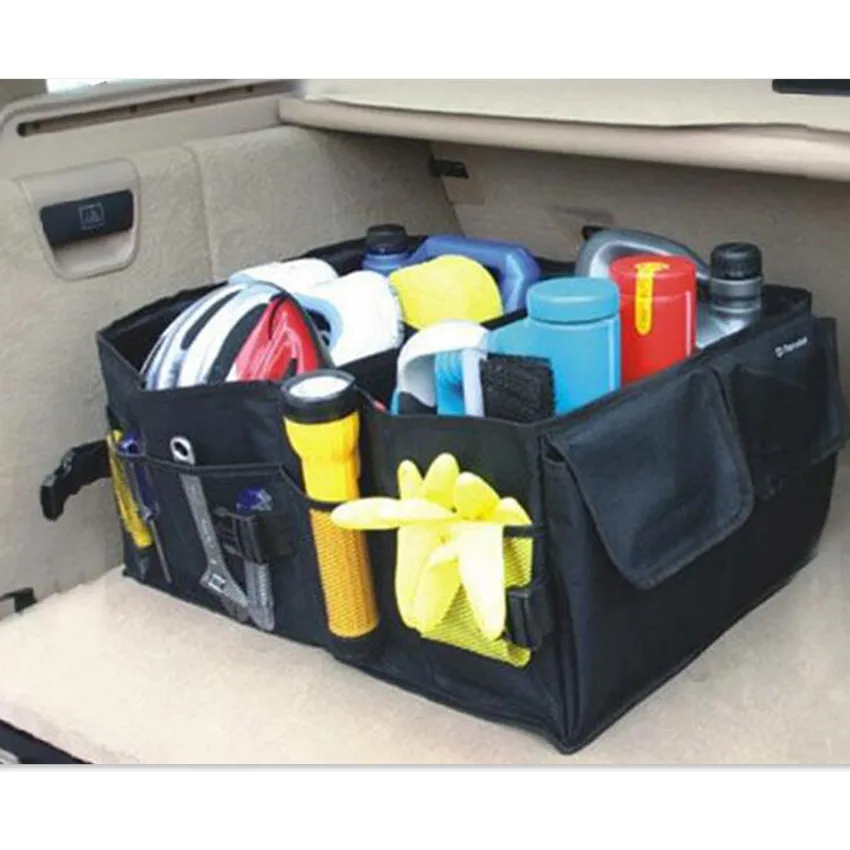 

Car trunk foldable Organizer Auto Storage Box For Lada Kalina bmw accessories Chiaro 3 ford kuga volkswagen golf 4 astra g