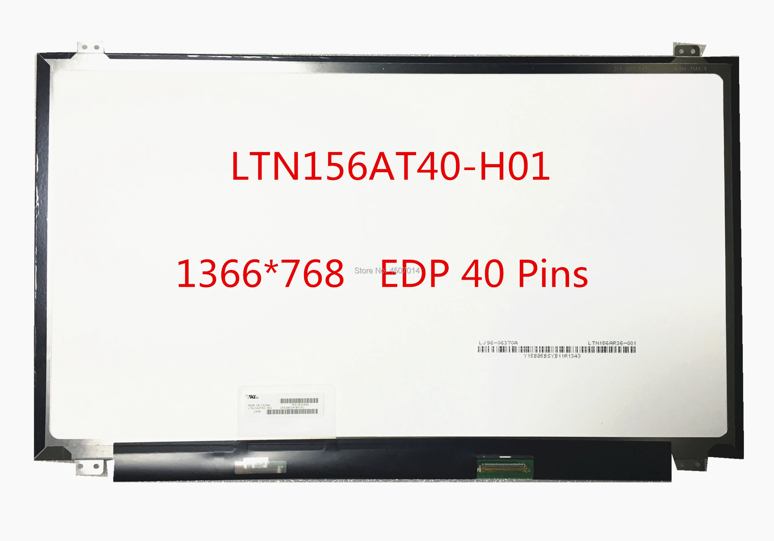 Free Shipping LTN156AT40 LTN156AT40-H01 N156BGN-E41 B156XTK01.0 NT156WHM-T00 Fit for Dell inspiron I5558 I5559 Touch Lcd Screen |
