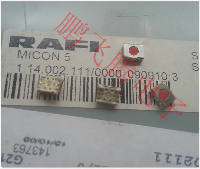 Немецкий Рафи кнопочный сенсорный выключатель MICON 5 SMT THT 6 4*5*3 мм красный