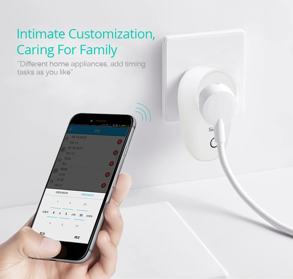 Sonoff S26 Беспроводная умная розетка CN/AU/EU/UK/US штекер Sonoff базовый Wifi переключатель умный дом розетки работают с Alexa Google
