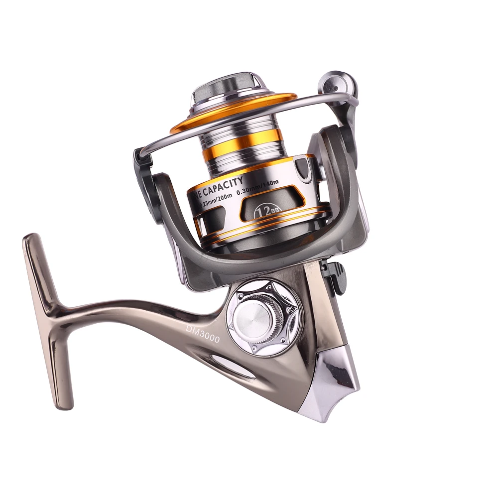 Full Metal Fishing Reel 12+1 Ball Bearings All Sea Saltwater Spinning Pesca | Спорт и развлечения