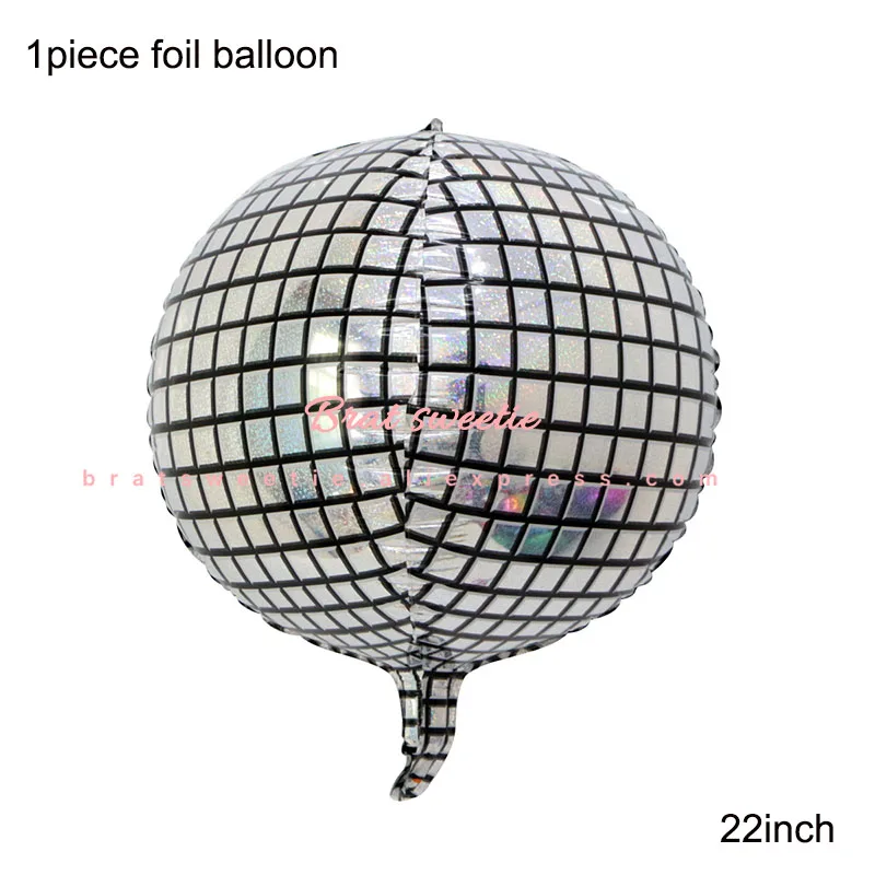 1pc 22in disco Космические вечерние космонавты и ракеты корабль фольгированные шары галактика солнечная система тема вечерние для мальчиков детские украшения на день рождения - Цвет: 1pc 22in disco