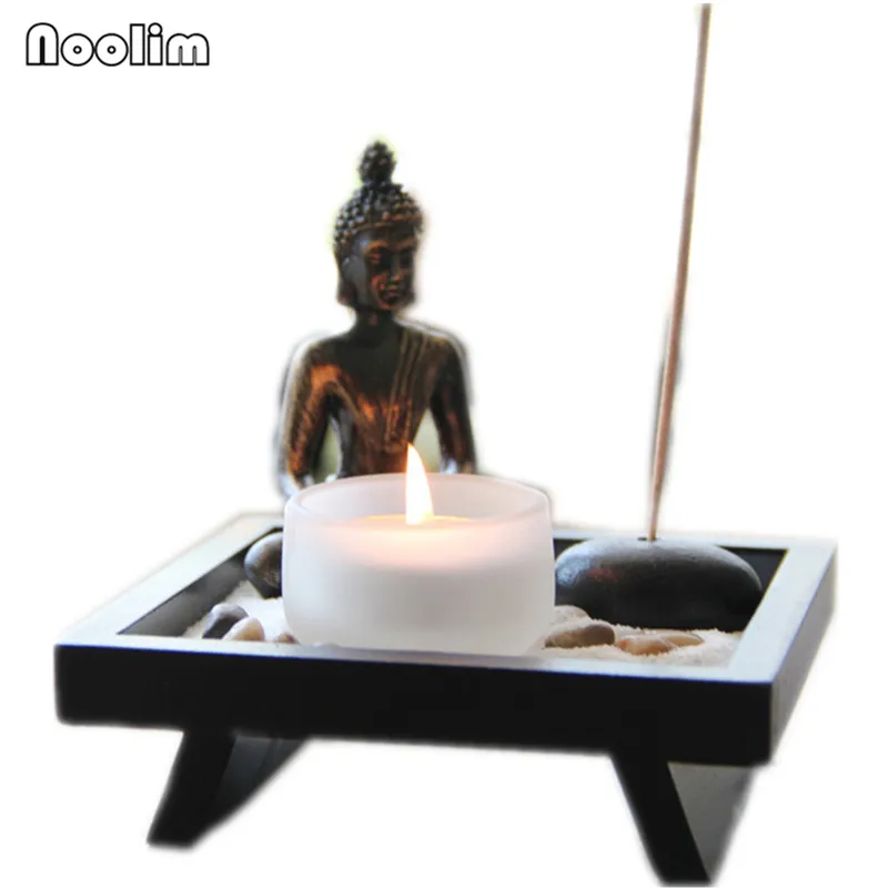 Креативный дзен песочный стол с подсвечником домашний декор для Храмов фэн шуй