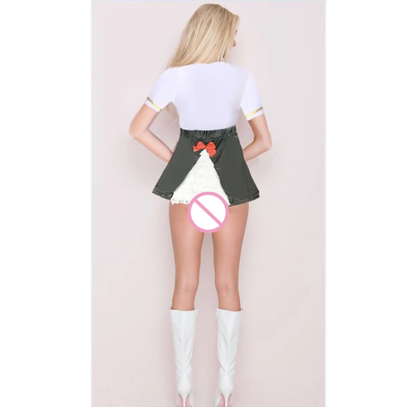 

MOONIGHT Women Sailor Costume Adult Halloween Costume Sexy Navy Uniforms