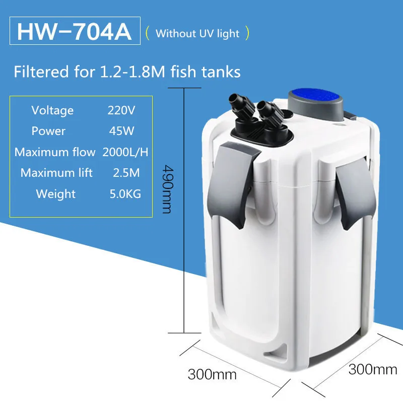 HW-704A SUNSUN HW 702A 702B 703A 703B 704A 704B внешний фильтр для аквариума передний фильтр для аквариума ведро тихий фильтр аэрации - Цвет: HW-704A