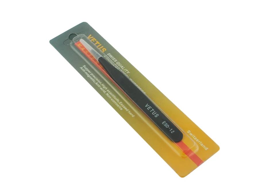 

Durable ESD-12 straight eyelash extension tweezer/stainless eyelash tweezer