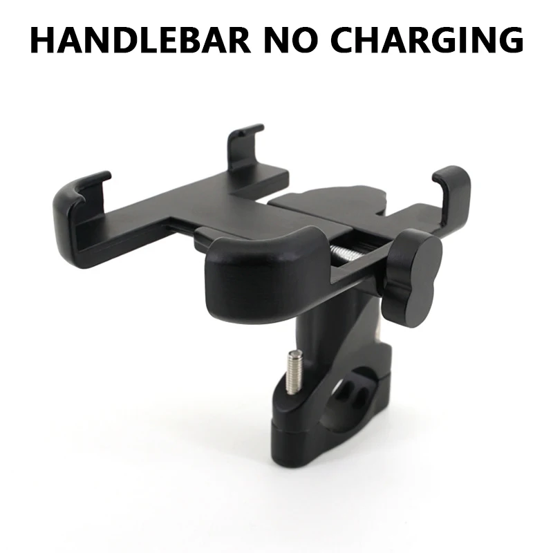 Handlebar No Charger YPAY алюминиевый руль мотоцикла держатель телефона для 4-6,2 дюймов телефон крепление с USB зарядное устройство велосипед заднего вида mirro кронштейн Стенд - Цвет: Handlebar No Charger