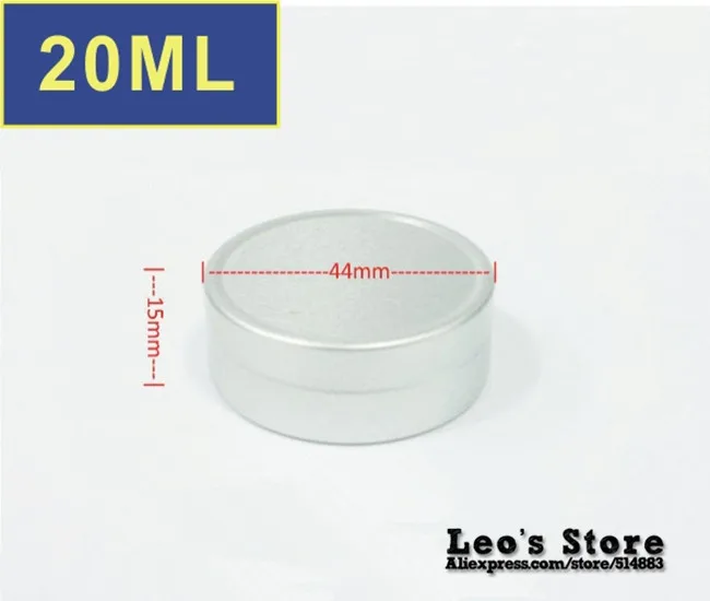 

Wholesale 15mmx44mm 100pcs/lot 20ml mat aluminum Jars,cream & cosmetics container,electronic protect,LAJ-03b