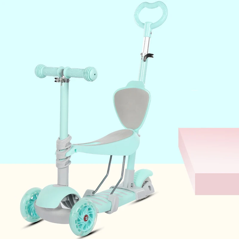 Новейший 5 в 1 скутер для детей ходунки Съемное Сиденье трехколесный Детский