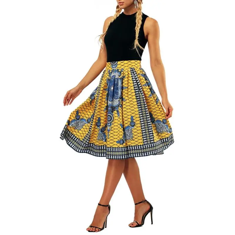 2018 весенняя и осенняя Новая модная женская плиссированная трапециевидная юбка с