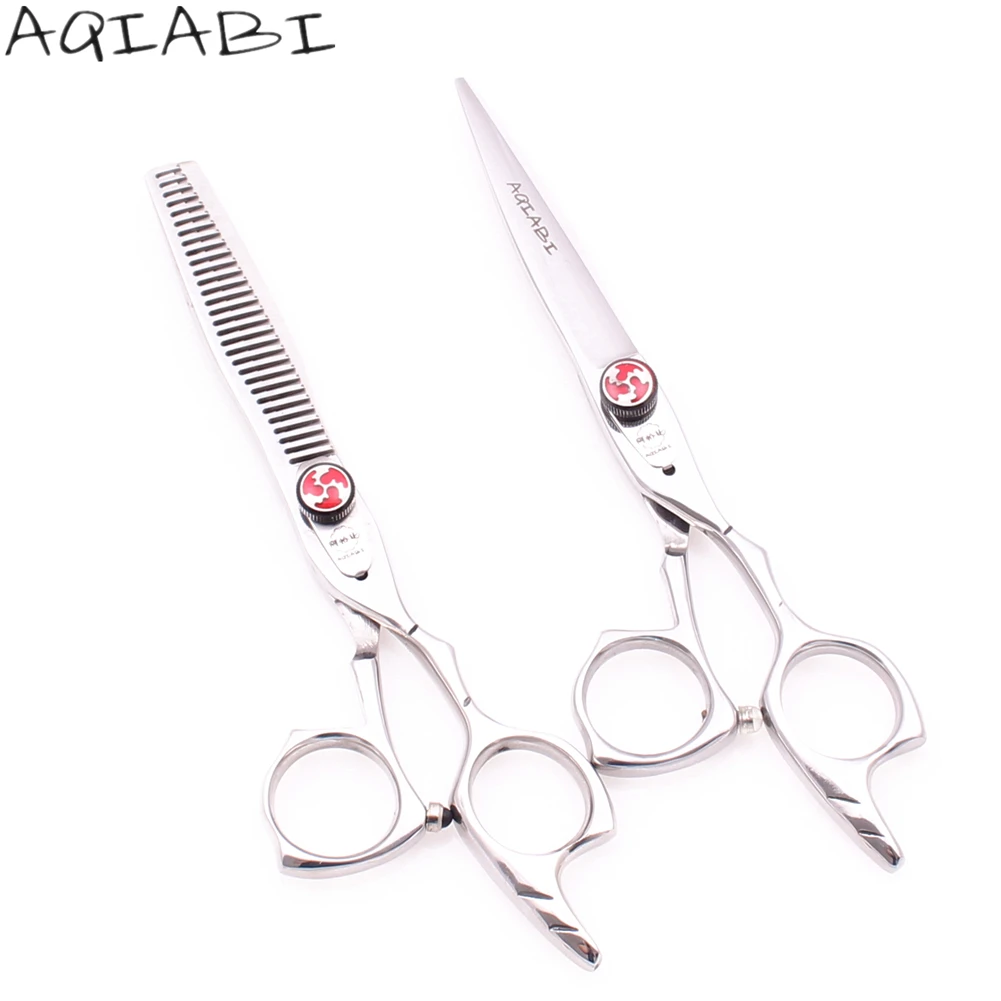 

Ножницы AQIABI JP 440C Серебристые для филировки, Профессиональные парикмахерские, с гребнями, 6 дюймов, A9017