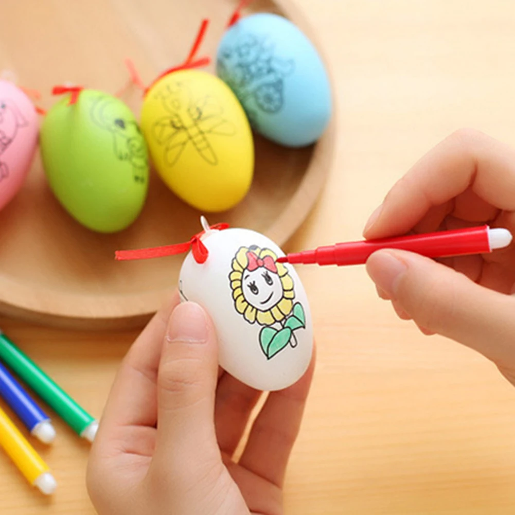 10 шт. Пластик Multi Цвет поддельные пасхальные яйца DIY Tricky игрушки подарок вечерние