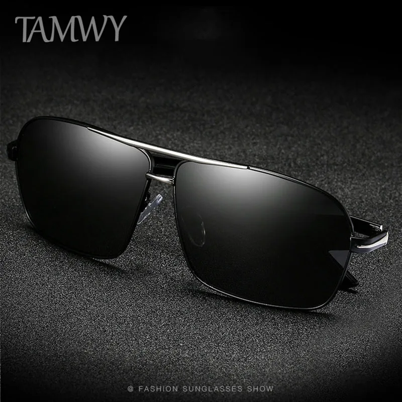 TAMWY BRAND DESIGN Classic Polarized Sunglasses Men Women Driving Pilot Frame Sun Glasses Male Goggle UV400 Gafas De Sol T8805 | Аксессуары