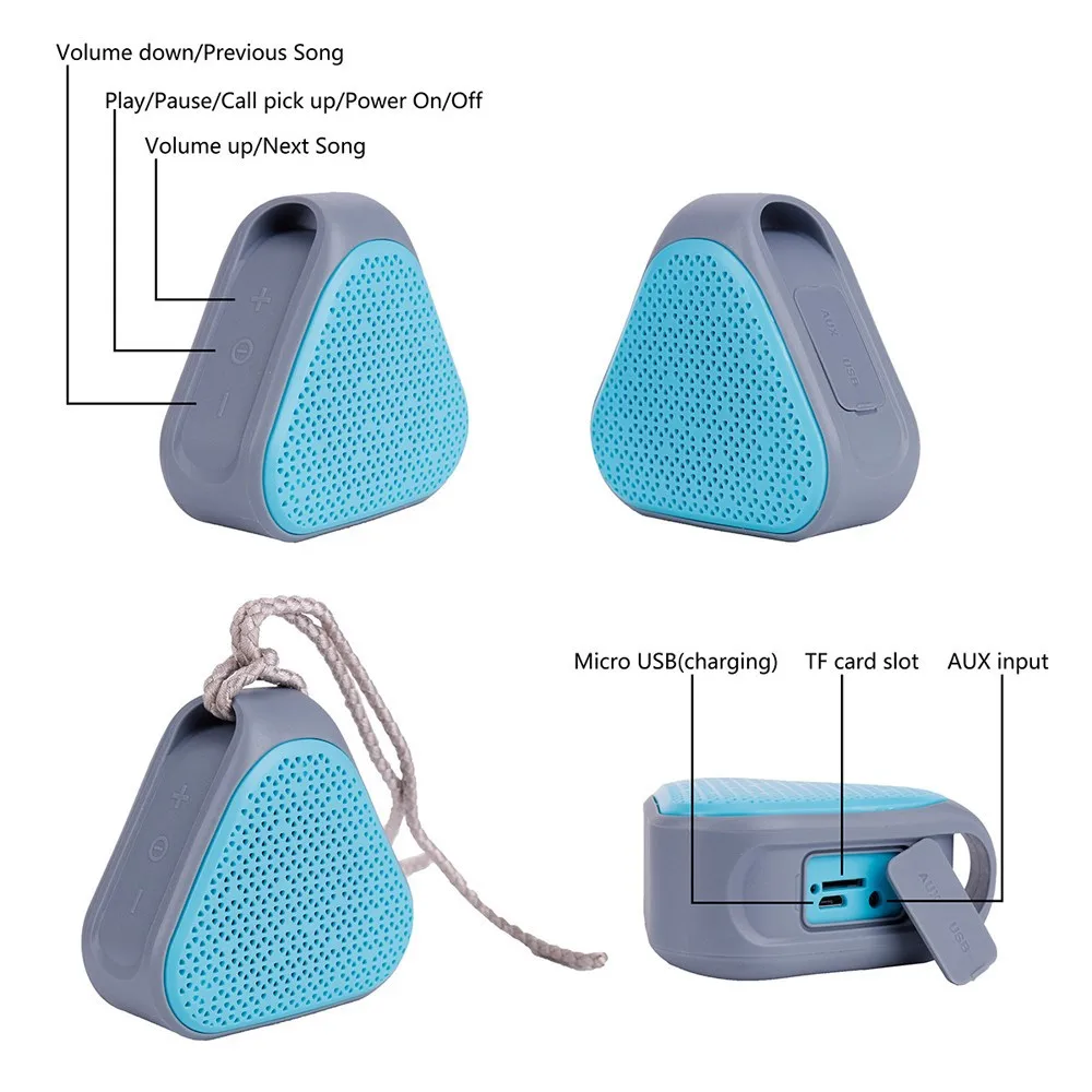 VOBERRY Triangle Портативный беспроводной bluetooth динамик коробка открытый