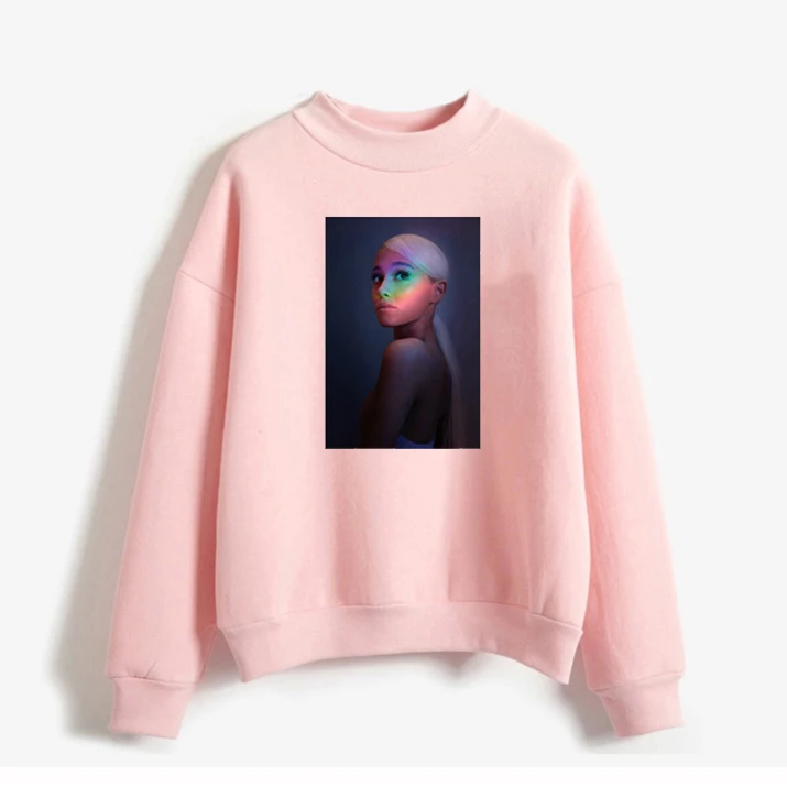Ariana Grande Sweatshirt No Tears Left To Cry Hoodie Women Funny Print Harajuku God Is A Woman Sweatshirts Pullover Warm Tops