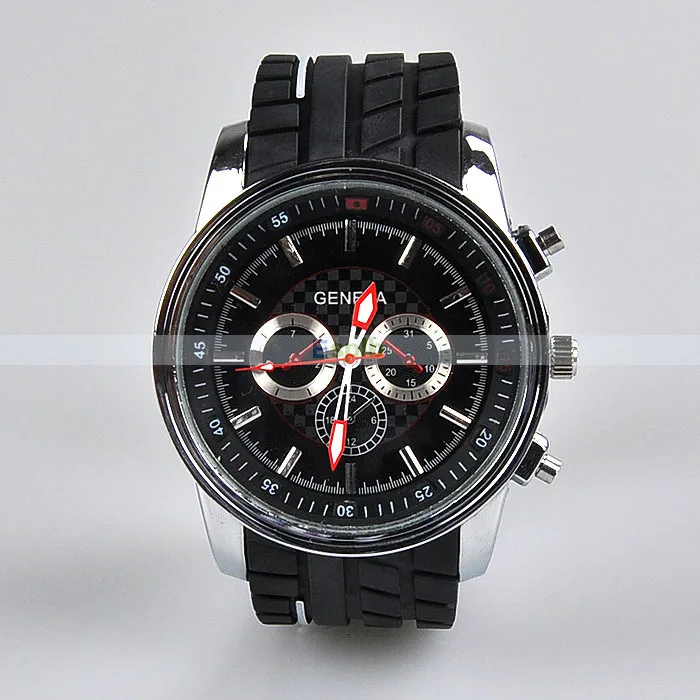 Новые люди военные часы с календарем желе силиконовой лентой спорт на открытом