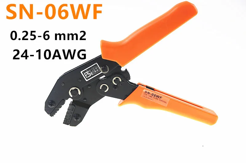 

SN-06WF 0.25-6 mm2 crimping tools for wire end sleeves high quality multi-function crimping pliers tube crimping pliers