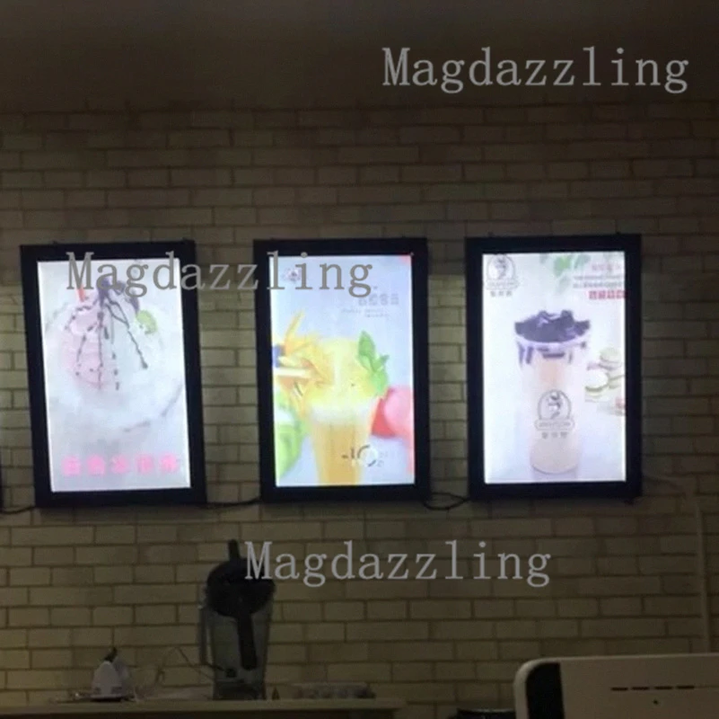 Супер яркость A3 тонкий светодиодный знак меню для ресторана алюминий Плакат