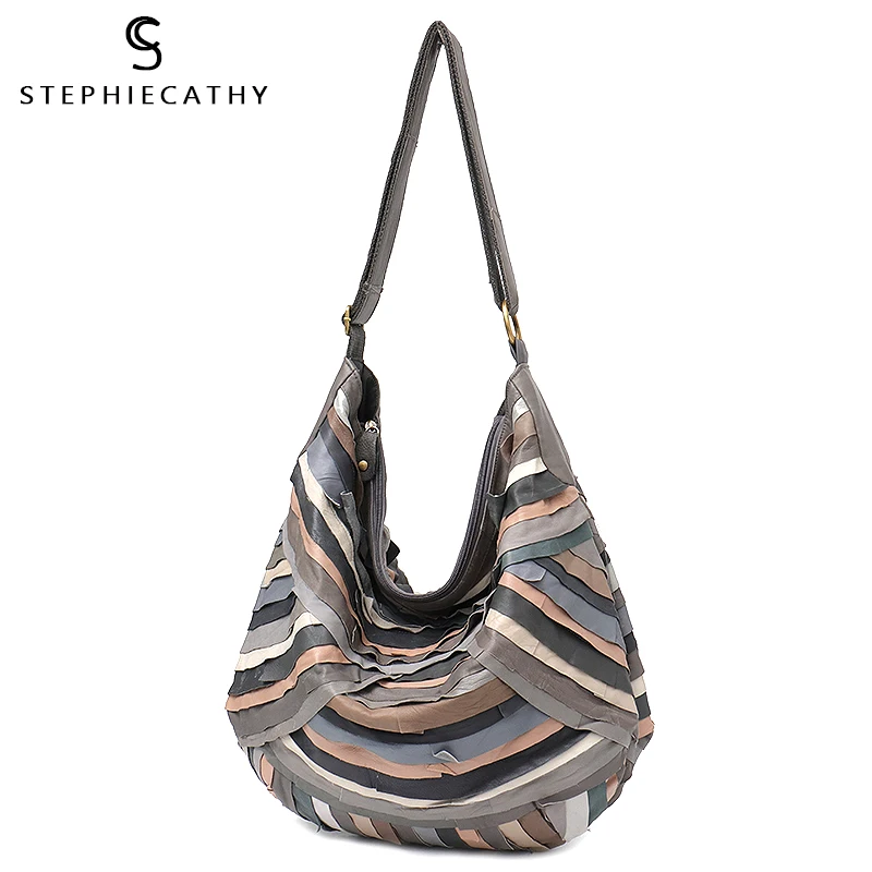 SC большой бренд винтажные сумки на плечо для женщин Натуральная овечья кожа