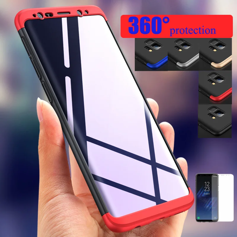 Чехол для Samsung Galaxy S9/S9 + Plus полностью защитный гибридный чехол 3 в 1 Полное покрытие