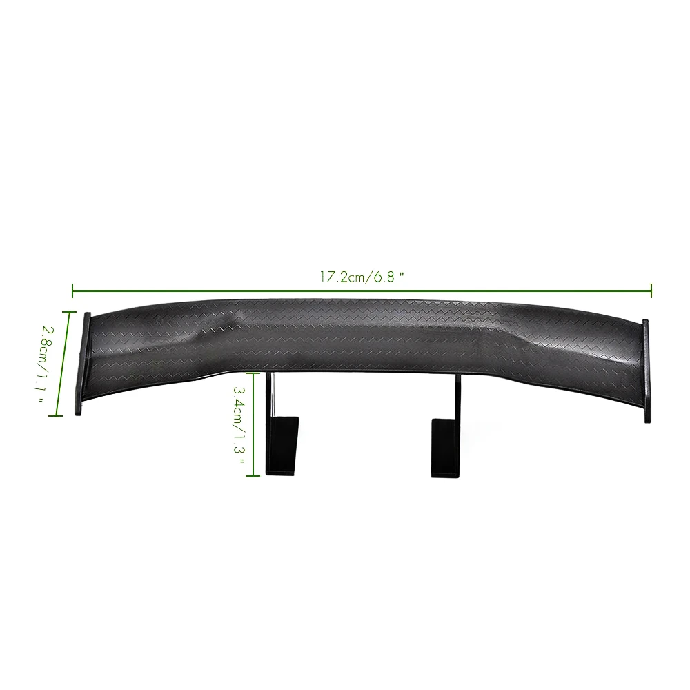 

Etie Car-styling Mini Car Spoiler Wing Small Model Carbon Fiber Vinyl Auto Tail Accessories For Volkswagen Golf GTI Mustang GTR