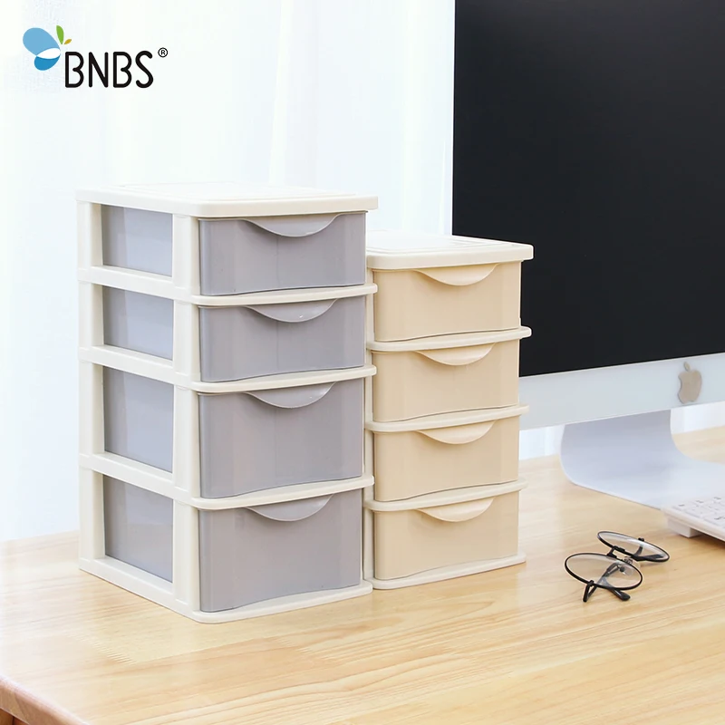 

BNBS пластиковая коробка для хранения косметики, маленький ящик для хранения ювелирных изделий, Офисная и настольная коробка для мелочей, 3-сл...