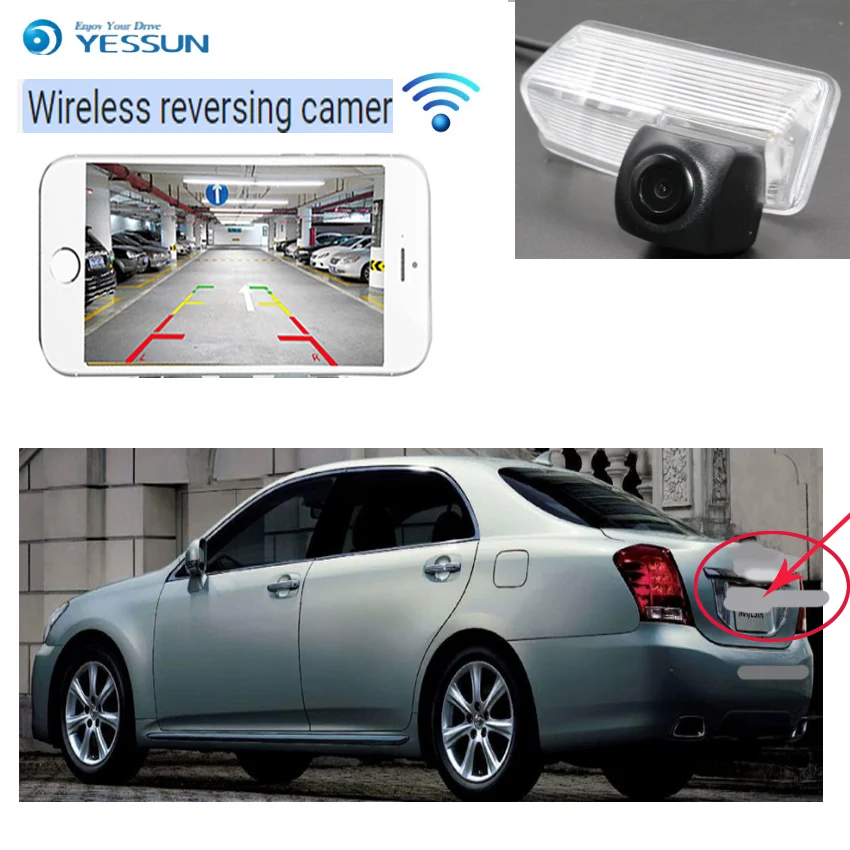 Камера заднего вида YESSUN для Toyota Crown HD CCD с ночным видением WIFI Majesta S180 S200 2003 ~