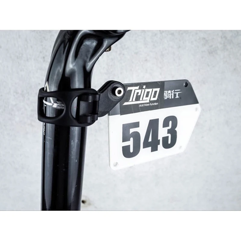 road bike triathlon racing number plate mount holder plate card bracket for round aero v seatpost free global shipping