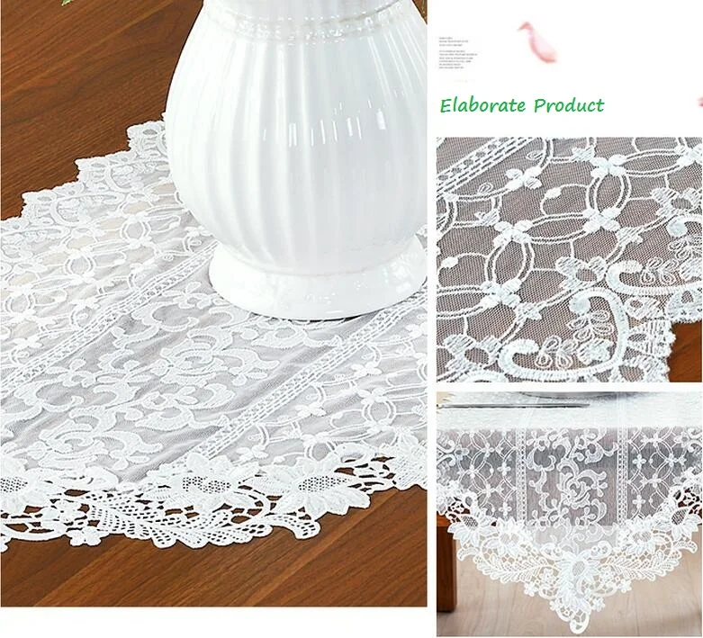 Европейский стиль белая модная кружевная скатерть роскошная высококлассная