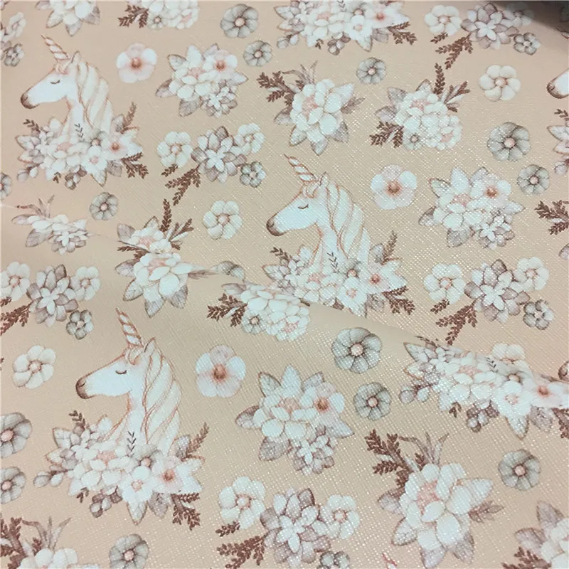 DIY креативный A4 Единорог узор кожа ткань красочные 21x29 см Ткань Домашняя одежда