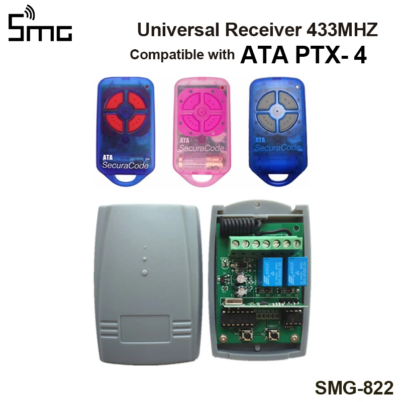 10 шт. ресивер ATA Φ 433 МГц для ворот PTX4 Securacode Garage command 92|Пульты ДУ| |